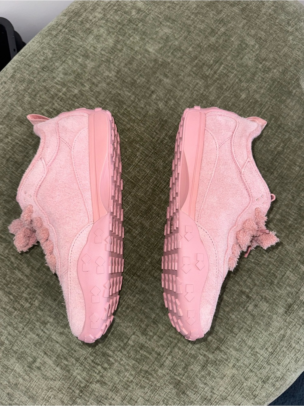 Kate Spade New York K As In Kate Pink Suede Runner Sneakers 8 - Picture 10 of 14